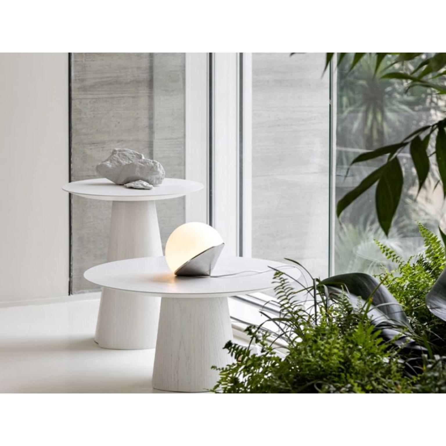 Brazilian White Tombo Pendant Lamp by Wentz For Sale