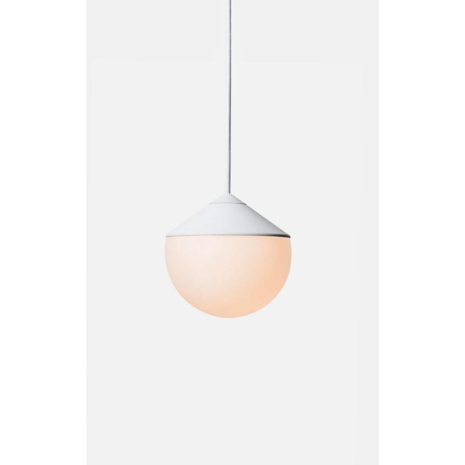 White Tombo Pendant Lamp by Wentz In New Condition For Sale In Geneve, CH