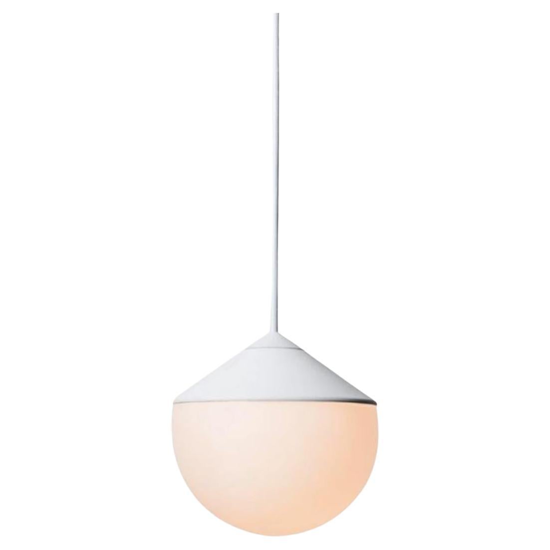 White Tombo Pendant Lamp by Wentz For Sale
