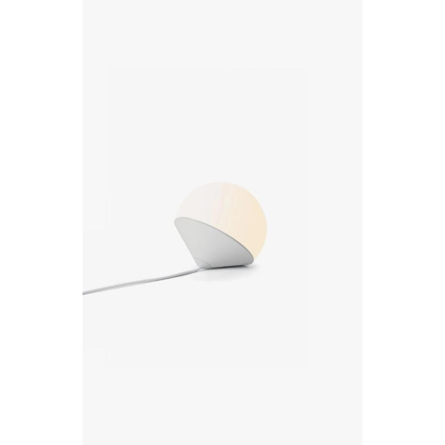 Post-Modern White Tombo Table Lamp by Wentz For Sale