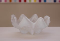 White Toni Zuccheri "Ninfea" Bowl, Venini, Murano, 1960