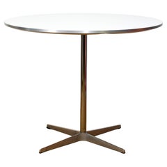 White Top Cafe Table by Arne Jacobsen for Fritz Hansen Copenhagen Best Condition