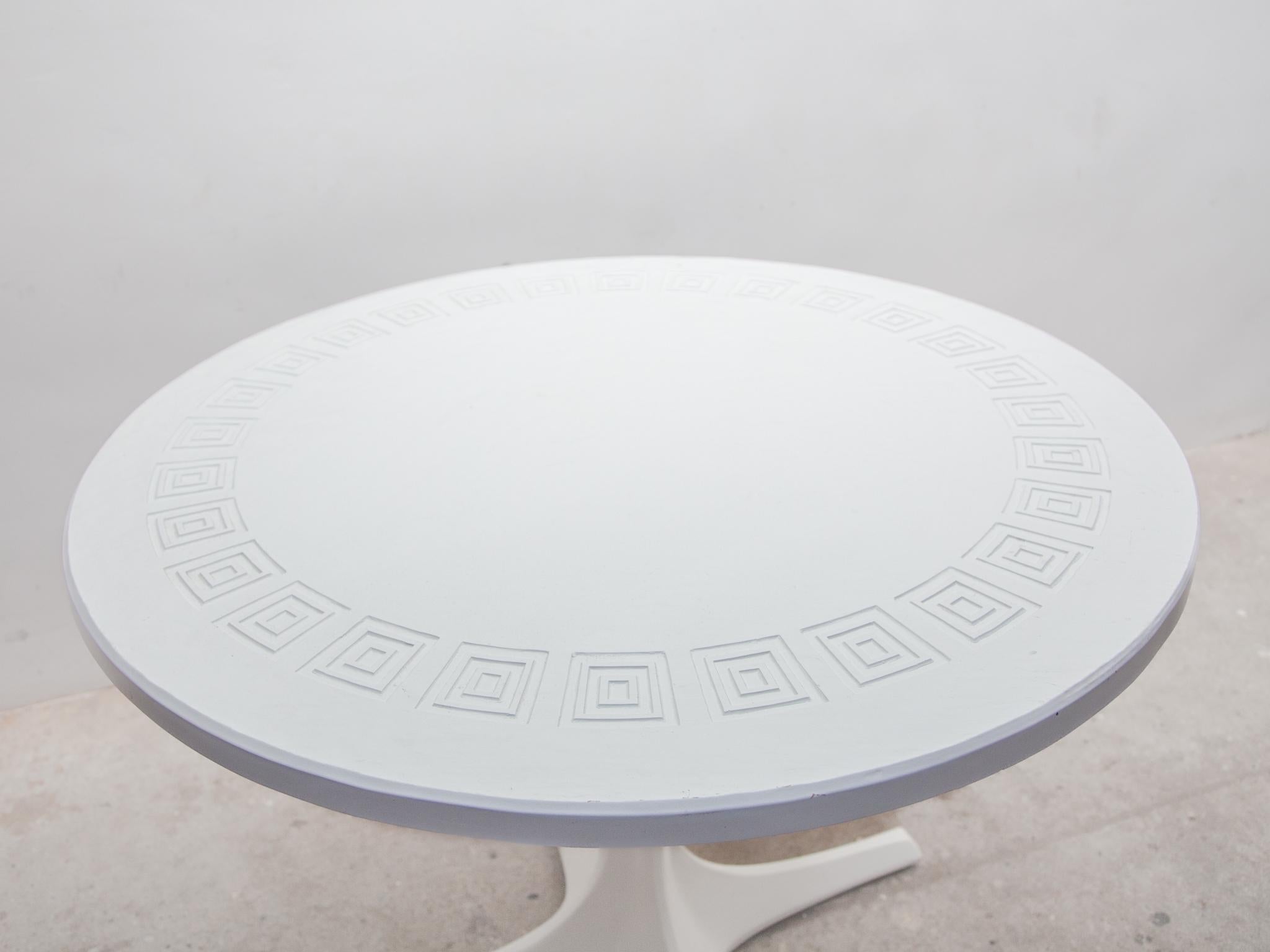 White Top Coffee, Dining Adjustable Table, designed by Ilse Möbel, Germany For Sale 1