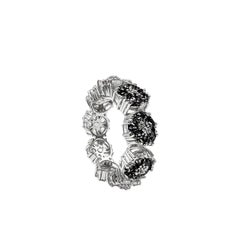 Weißer Topasblüten-Edelstein Trinity-Ring