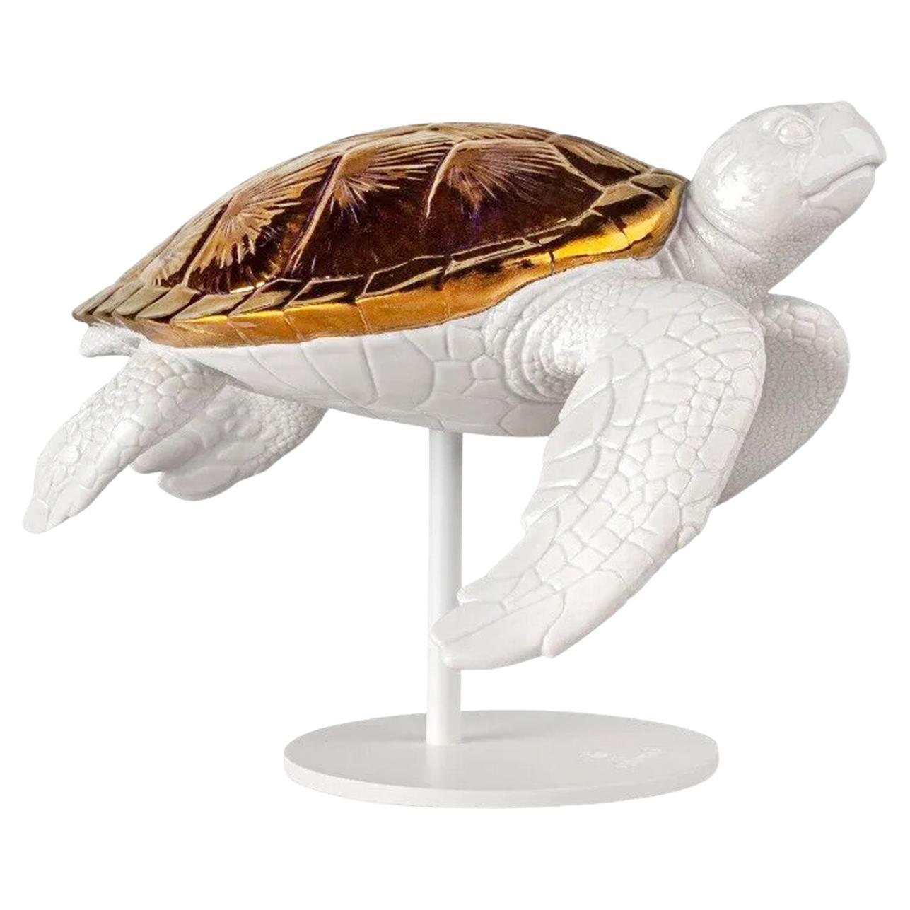 White Tortoise B Sculpture For Sale