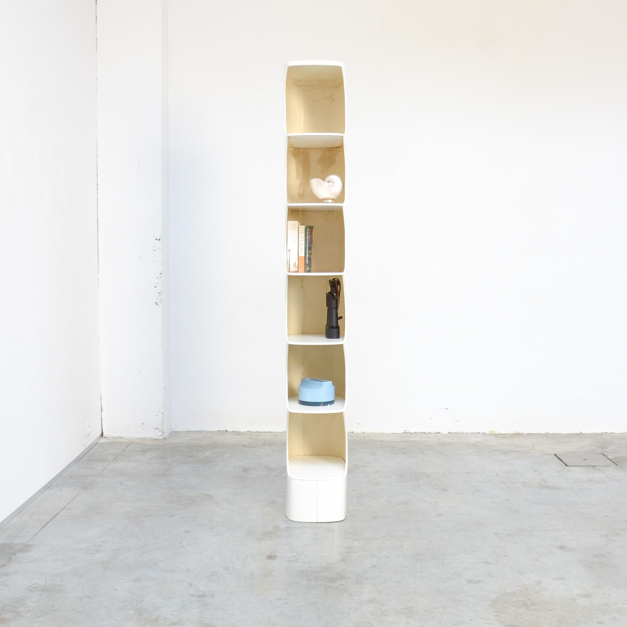 White Totem Shelf by Valeric Doubroucinskis for Rodier, 1973 5