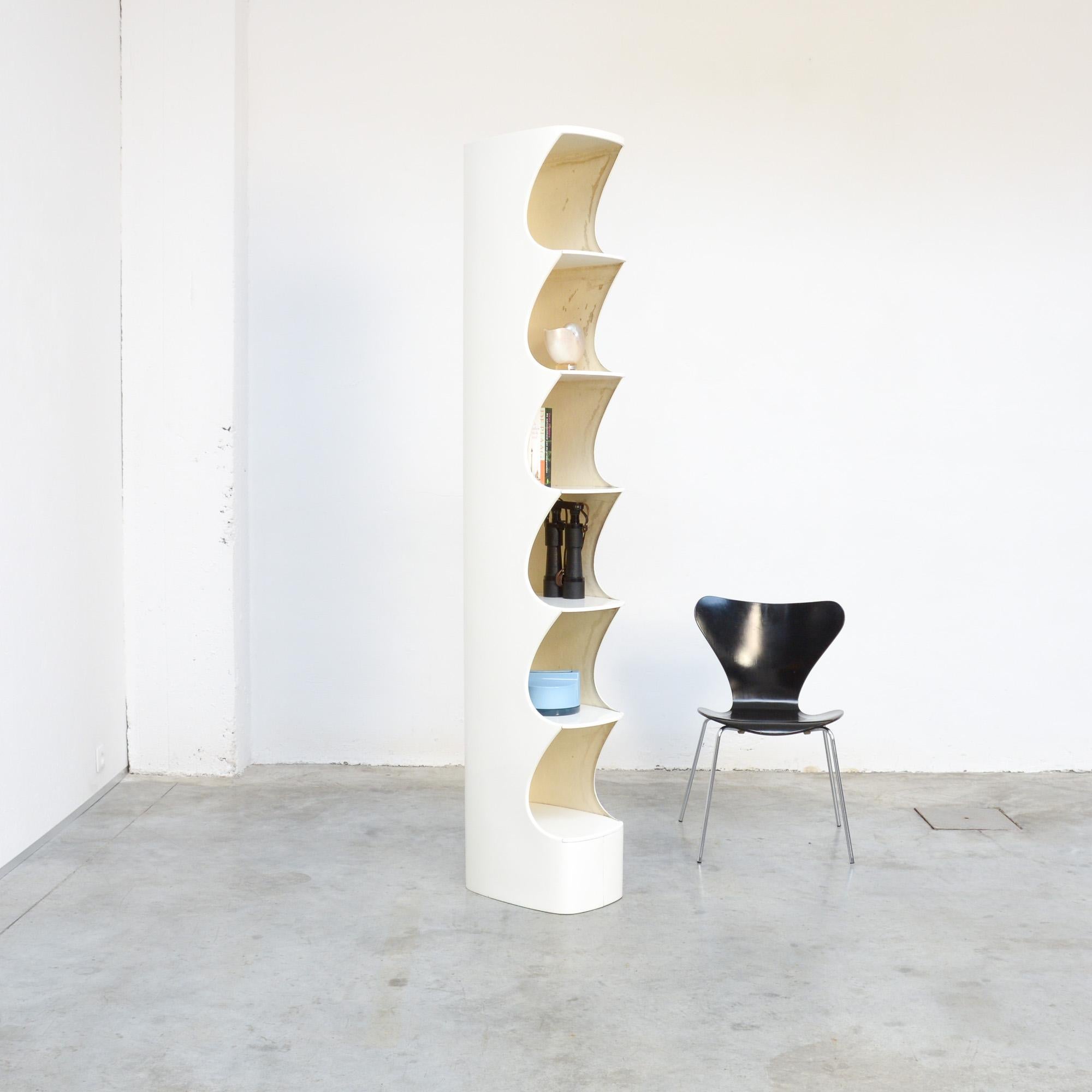 White Totem Shelf by Valeric Doubroucinskis for Rodier, 1973 6