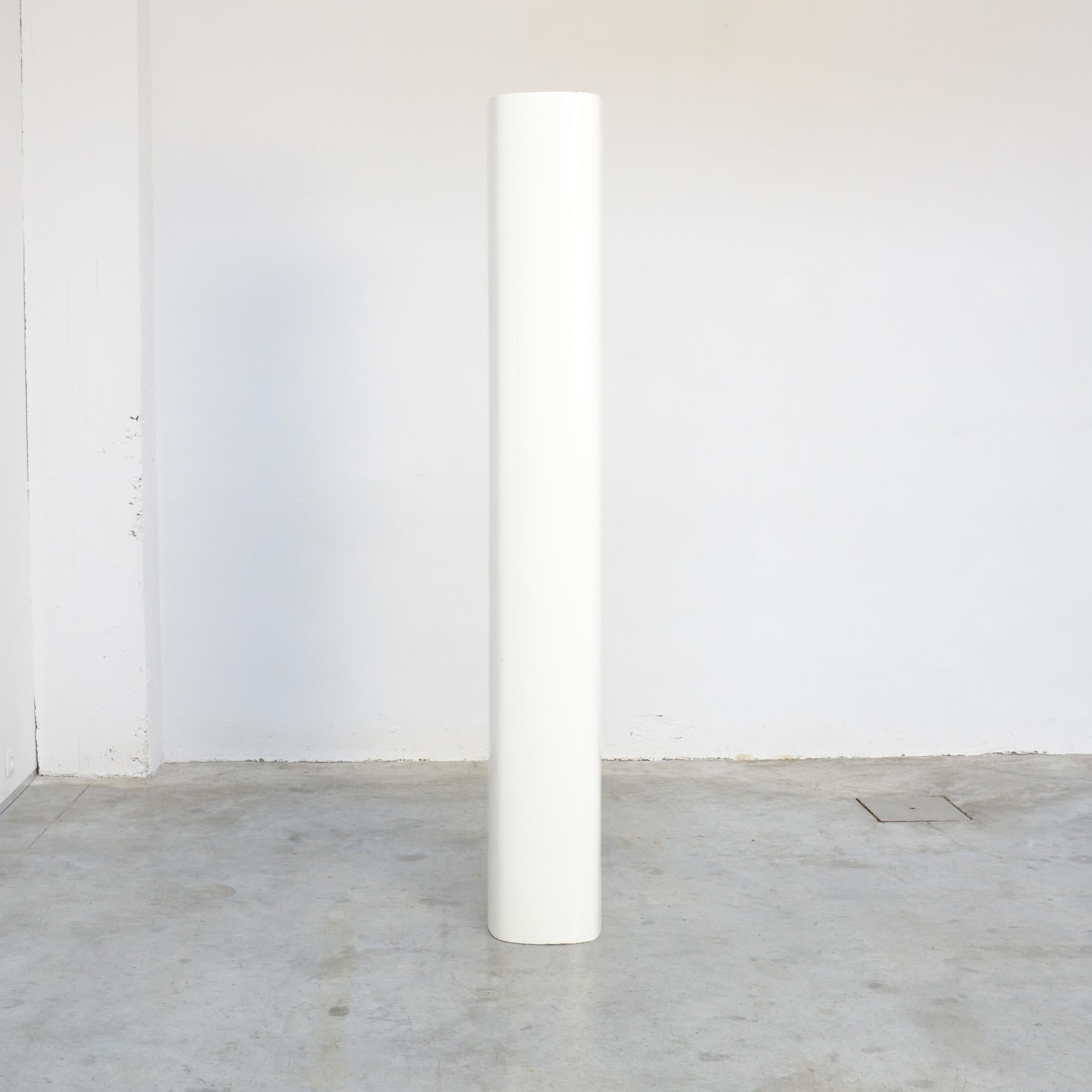 Modern White Totem Shelf by Valeric Doubroucinskis for Rodier, 1973