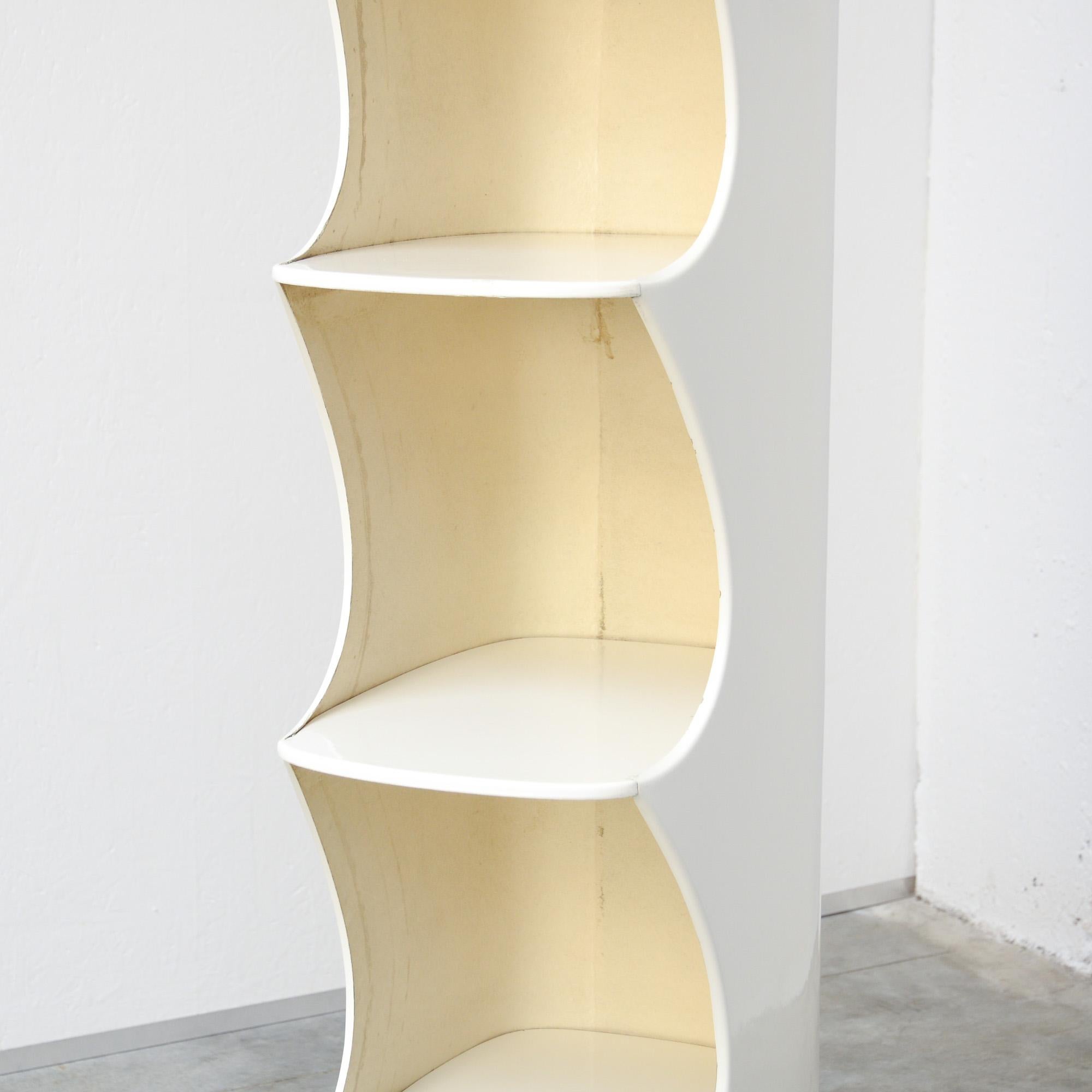 White Totem Shelf by Valeric Doubroucinskis for Rodier, 1973 1