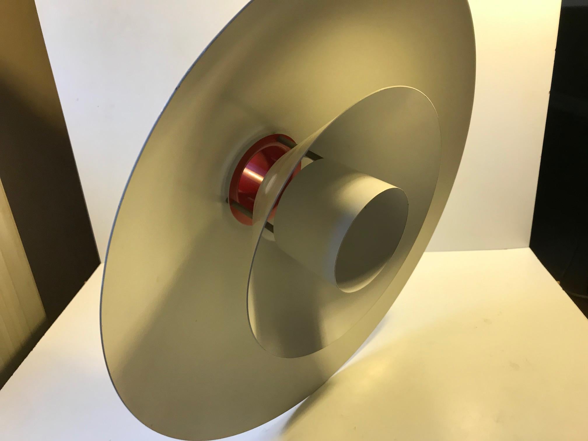 Lampada da soffitto Trapez White di Christian Hvidt per Nordisk Solar, anni '70 In condizioni buone in vendita a Esbjerg, DK