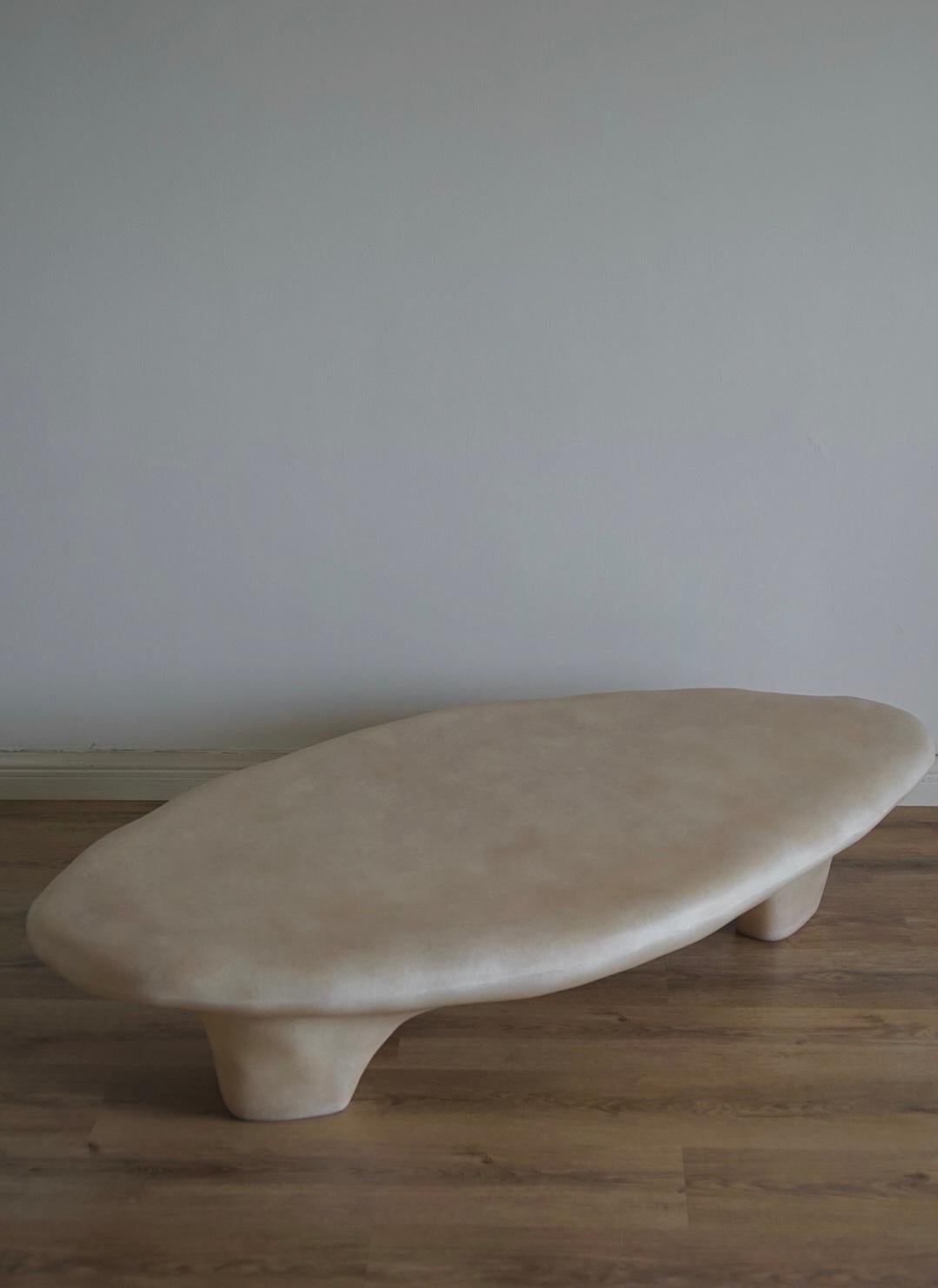 White Tripod Coffee Table by Karstudio 1