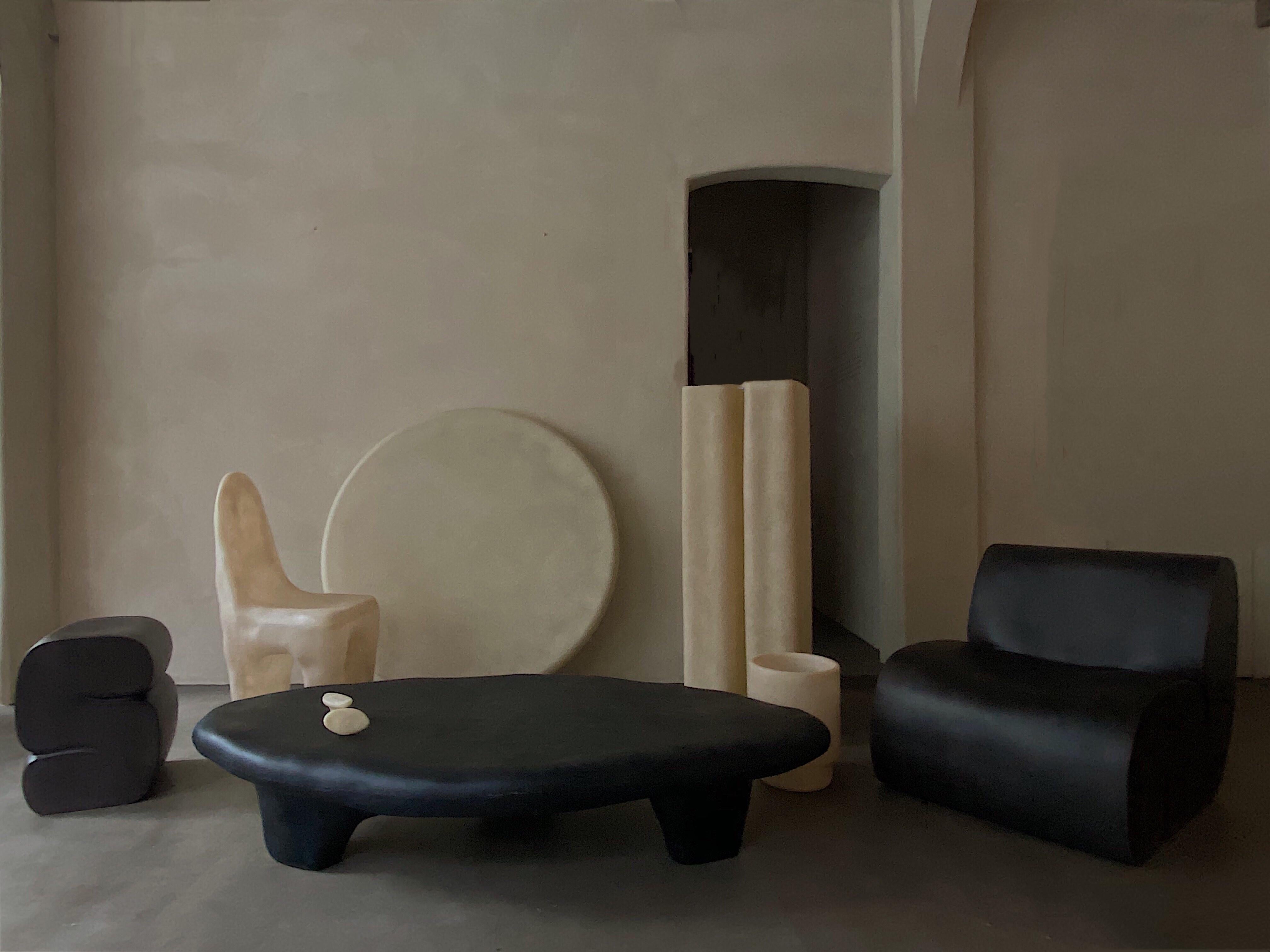 White Tripod Coffee Table by Karstudio 3