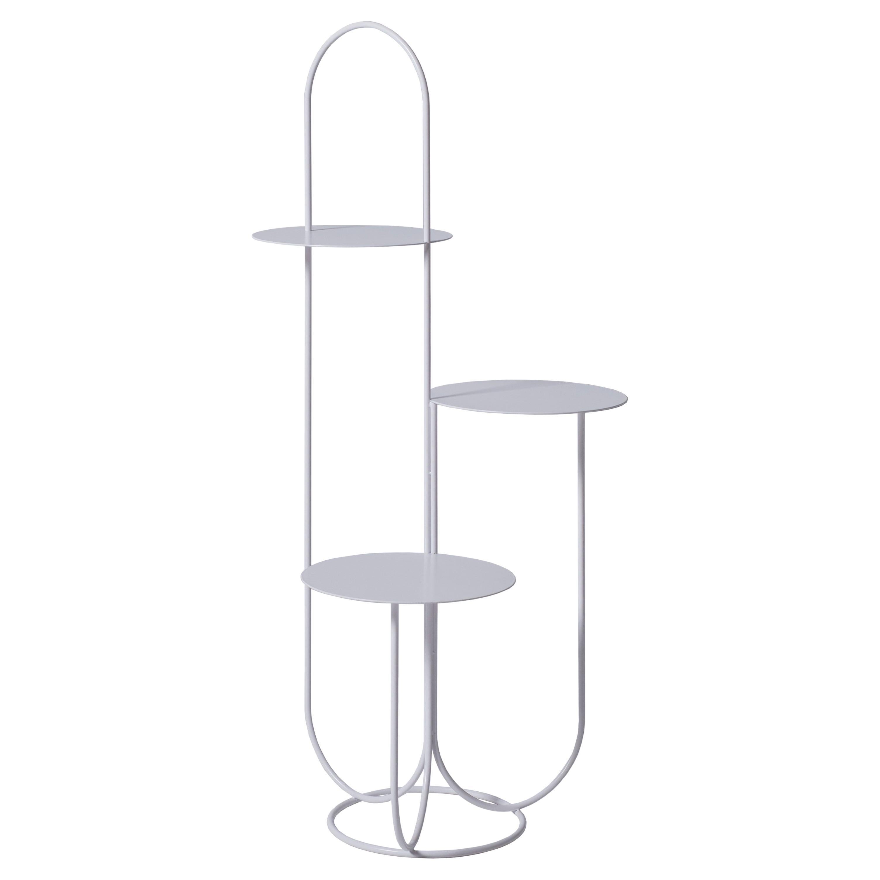 White Trumpet Table by OK Design