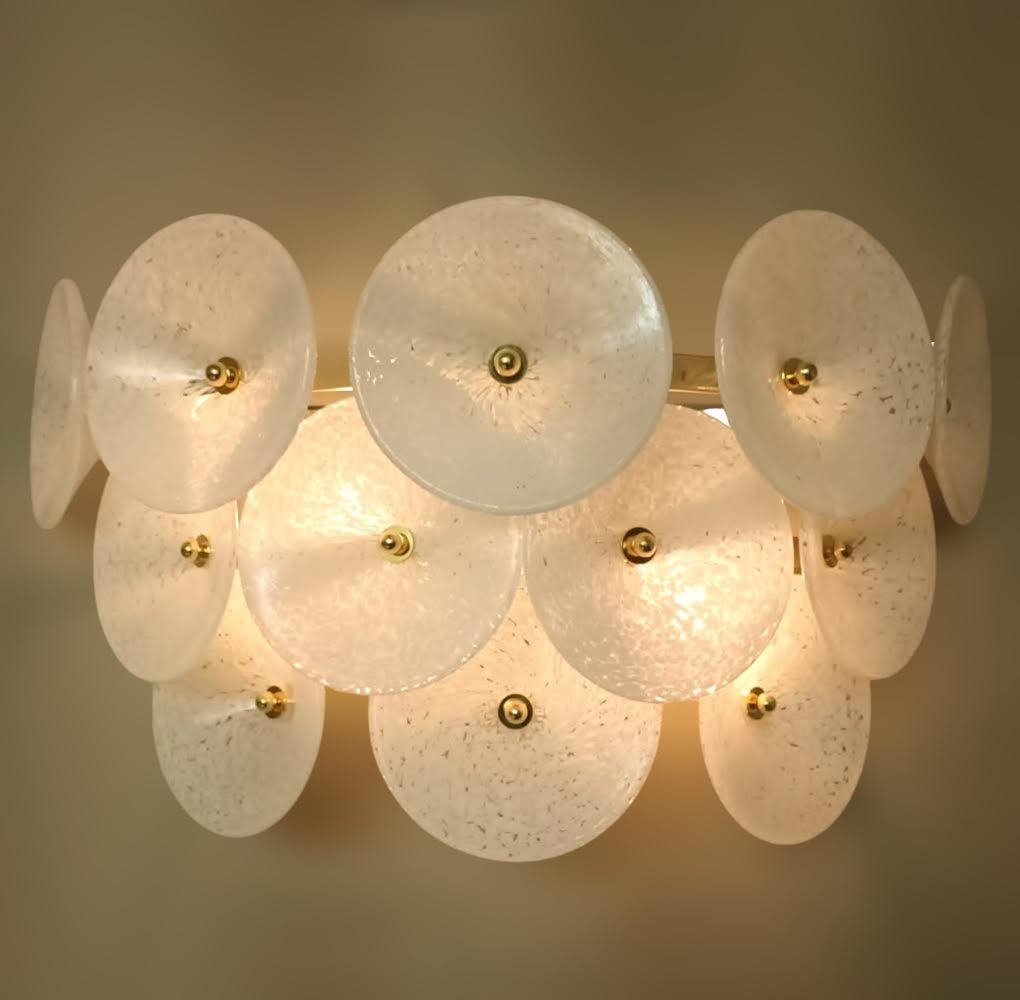 White Trumpets Sconces, 3 Available In Good Condition For Sale In Los Angeles, CA
