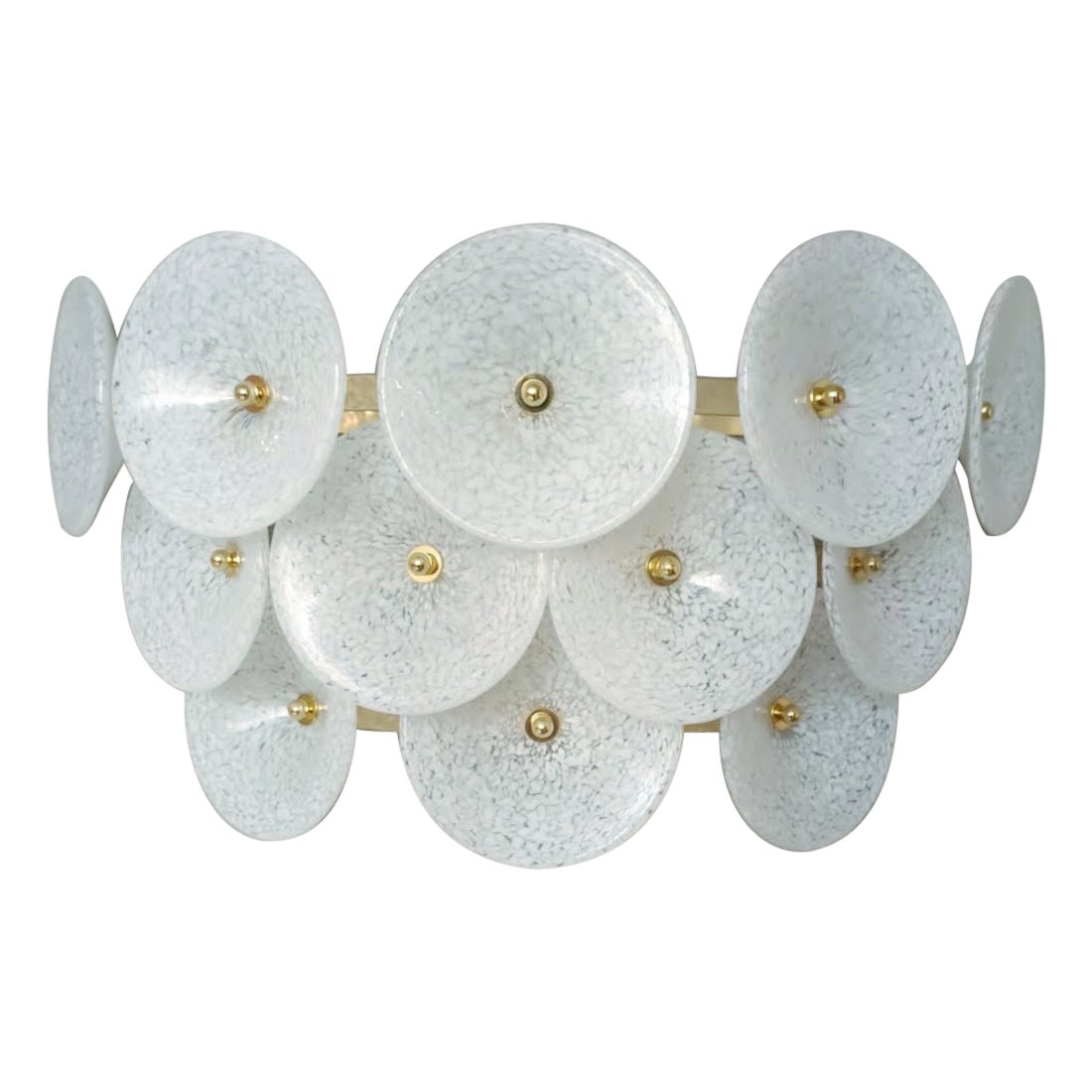 White Trumpets Sconces, 3 Available For Sale