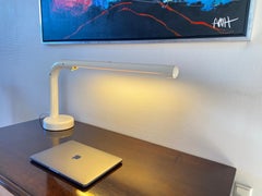 White Tube Desk Lamp by Anders Pehrson for Atelje Lyktan, 1970s