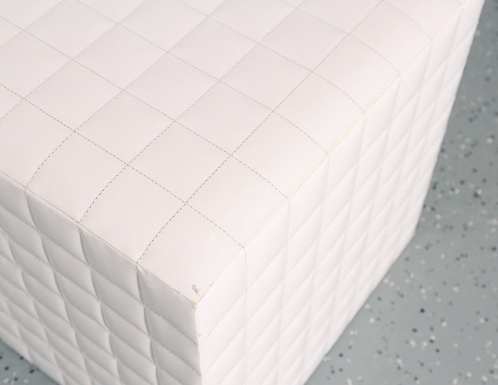 white cube ottoman