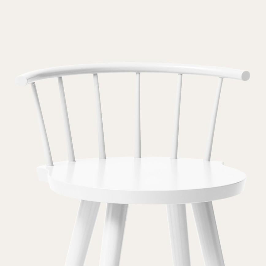 Post-Modern White Tupp Barstool by Storängen Design