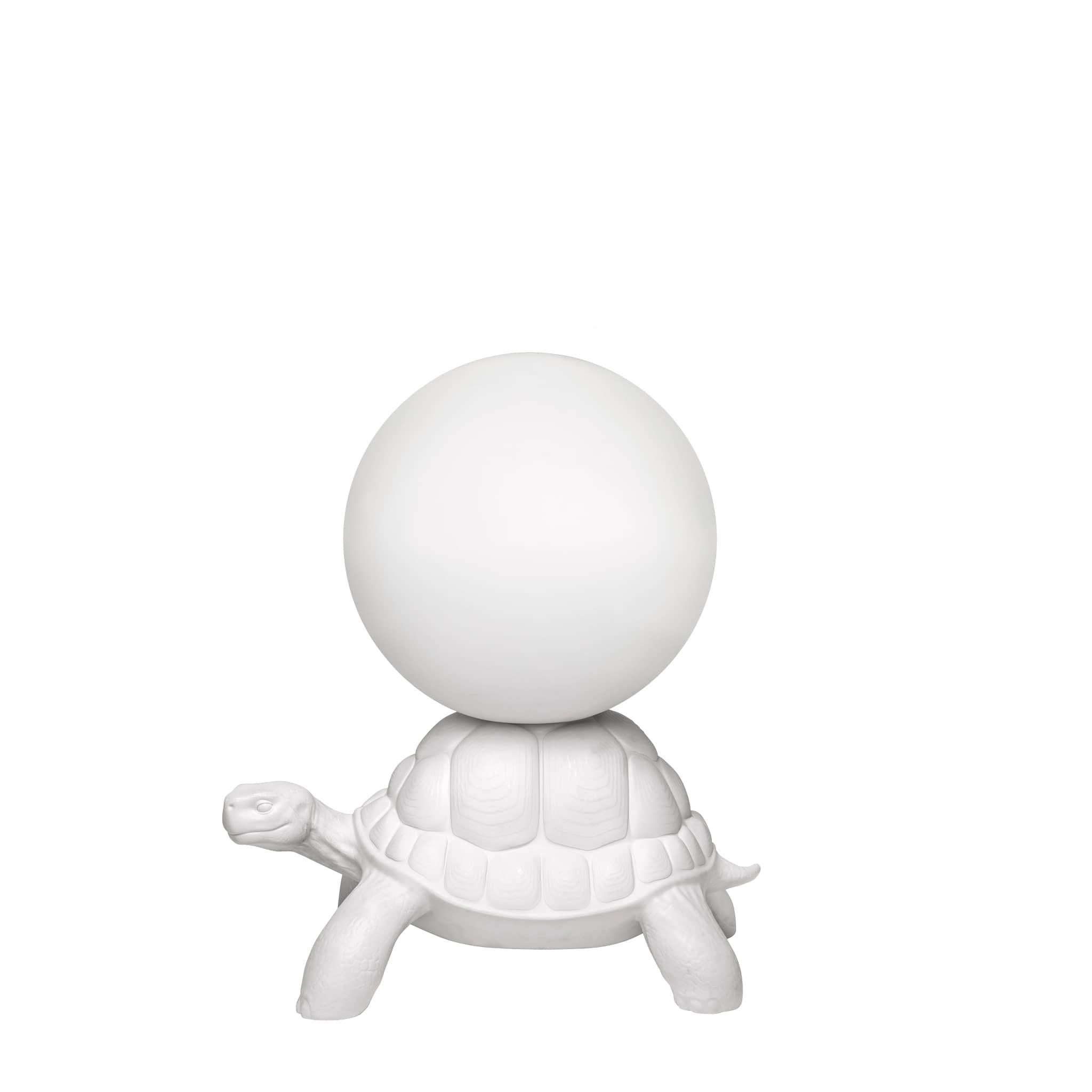 Moderne Lampe fourre-tout tortue blanche, conçue par Marcantonio en vente