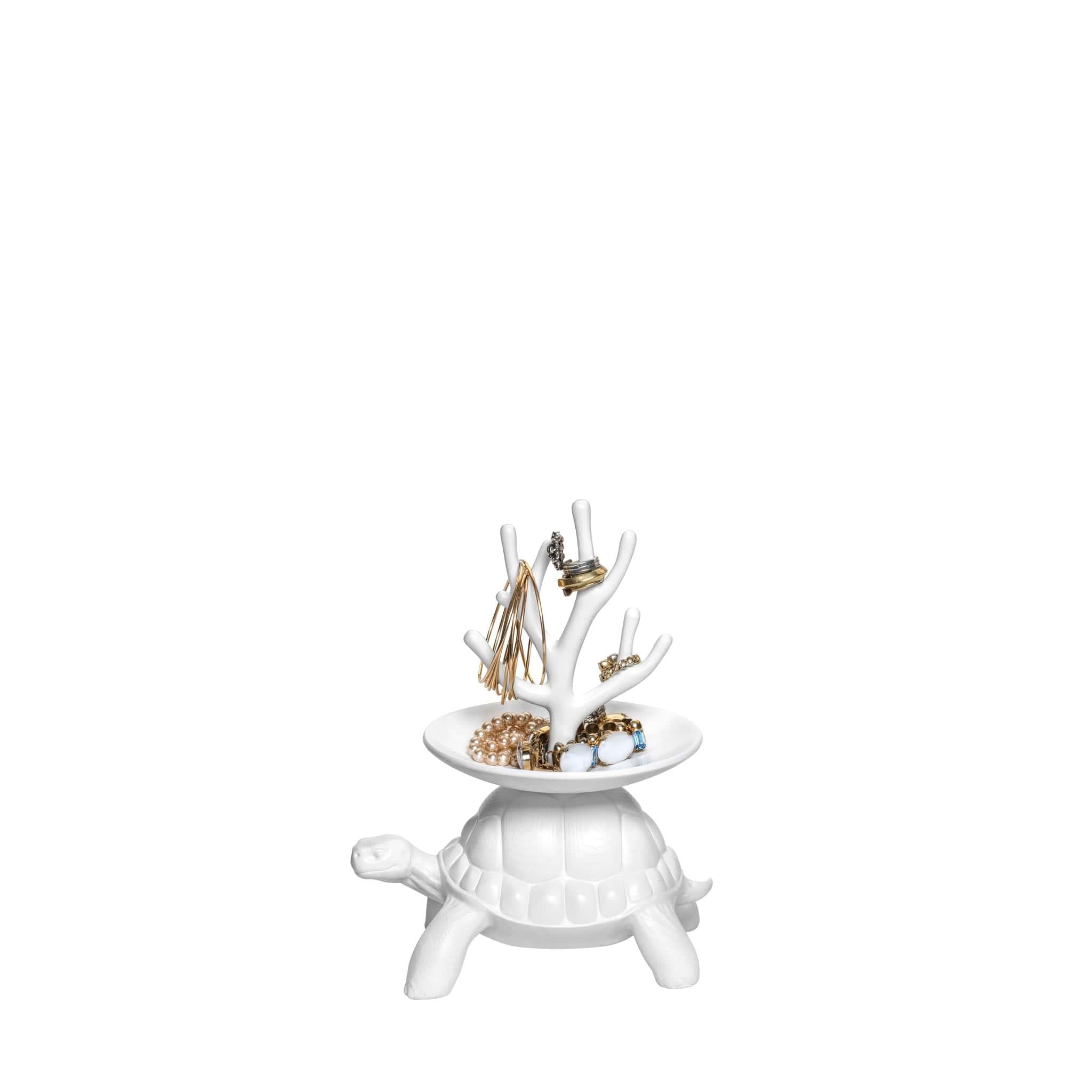 Modern White Turtle Carry XS Jewelry Tree, Designed by Marcantonio For Sale