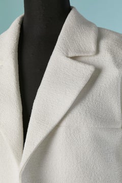 White Tweed edge to edge jacket ALEXANDRE VAUTHIER