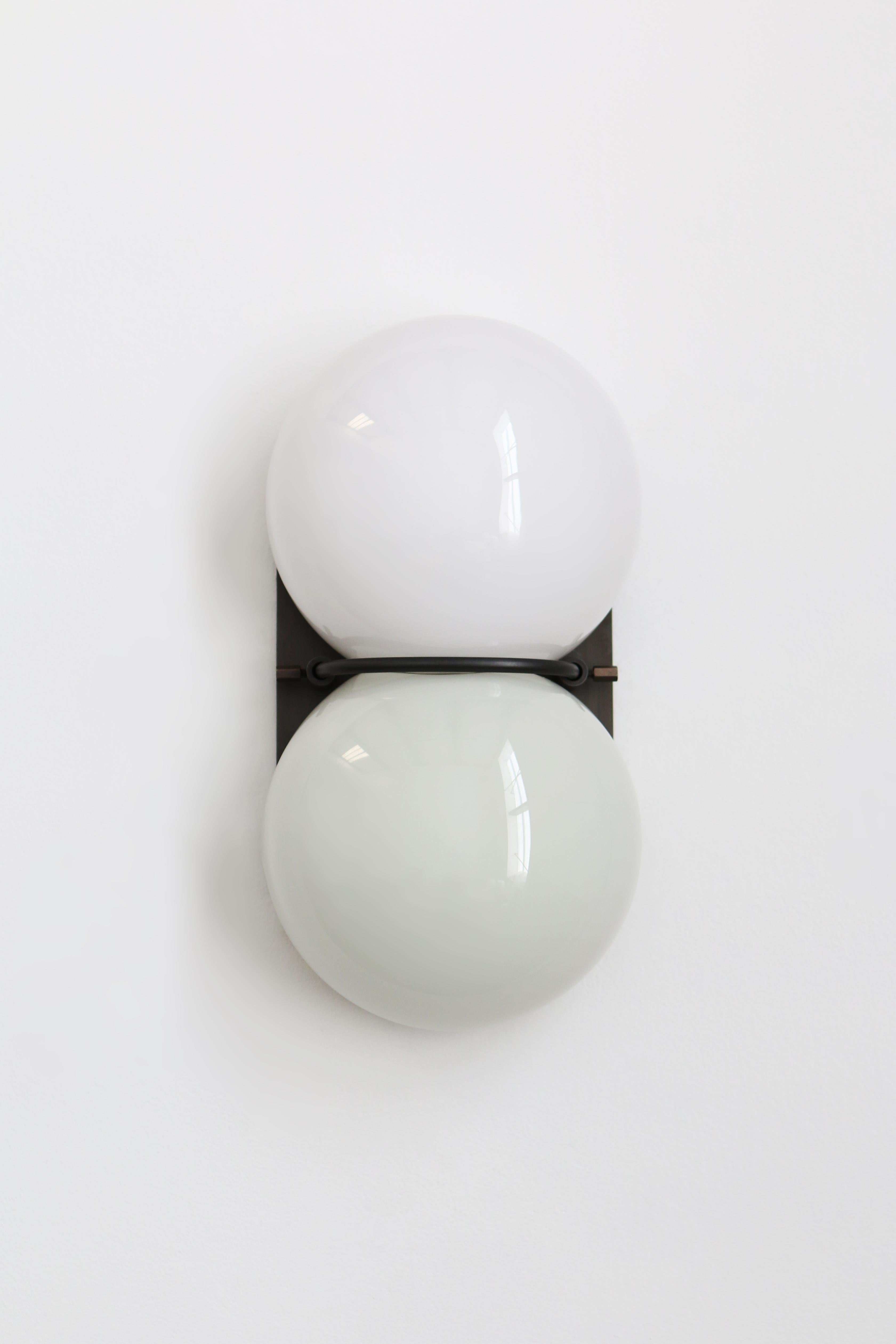 Czech White Twin 1.0 Sconce by SkLO