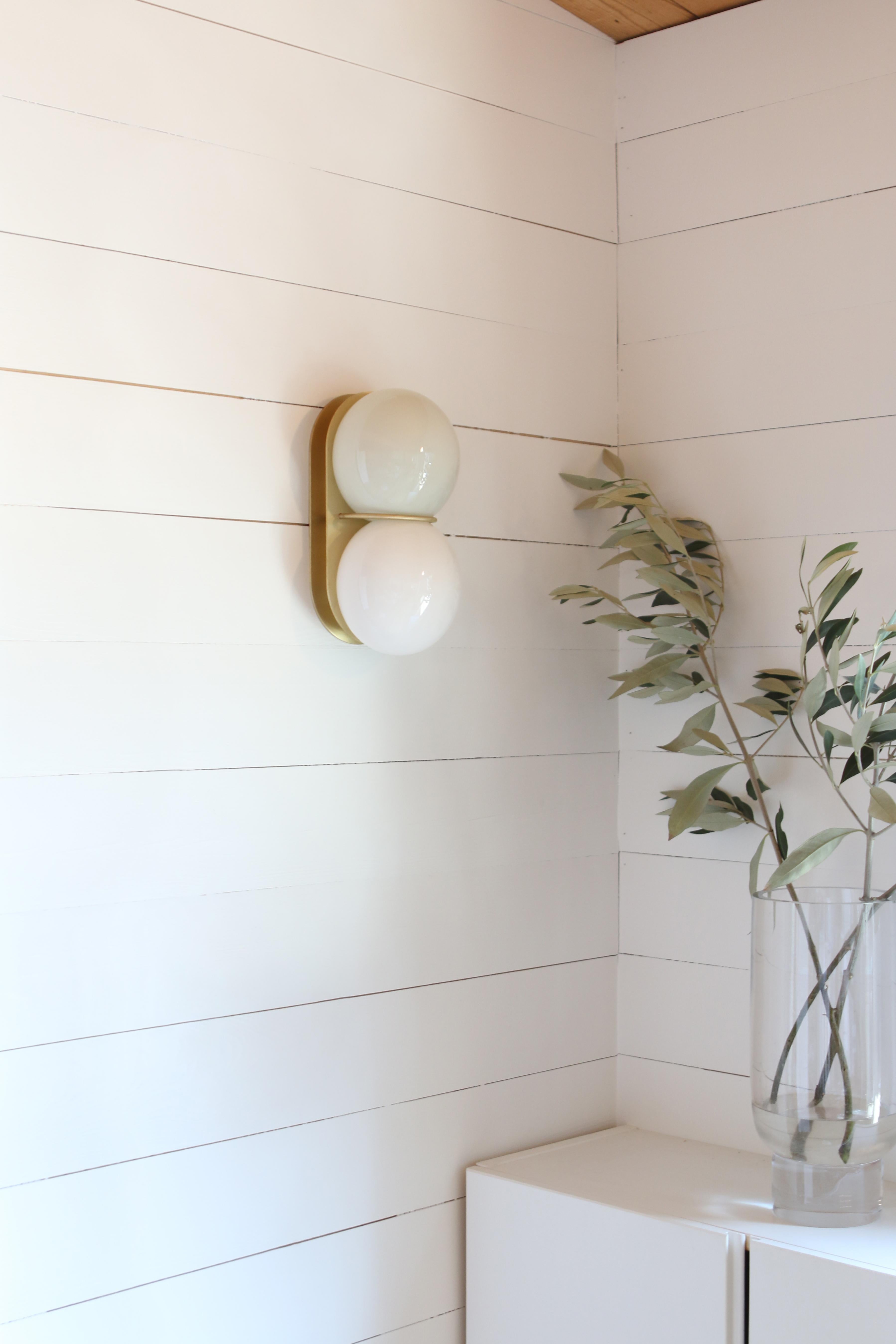 Other White Twin 2.0 Sconce by SkLO For Sale