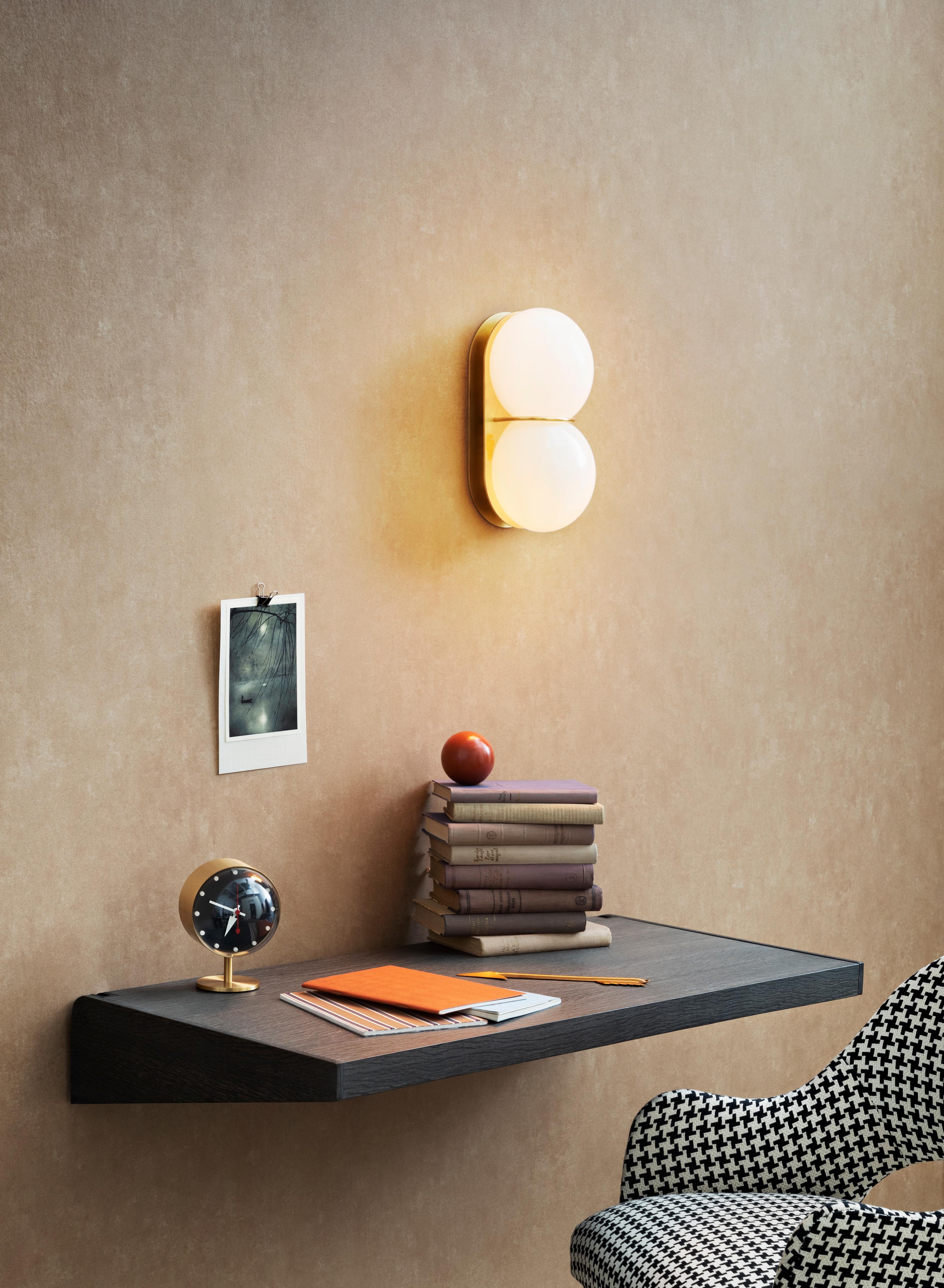 Contemporary White Twin 2.0 Sconce by SkLO For Sale
