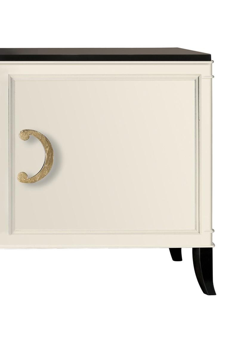 White Two-Door Olimpia Sideboard In New Condition In Milan, IT