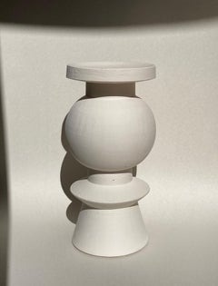 White Union Side Table by Lea Ginac