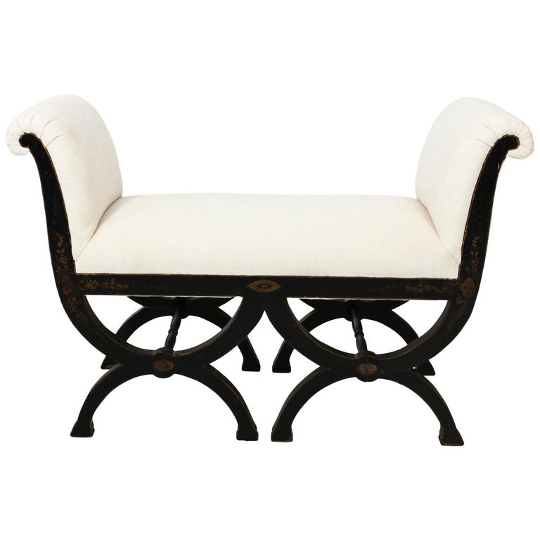 White Upholstered Bench For Sale At 1stdibs