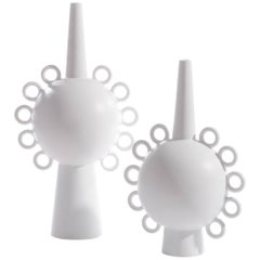 White Vase All-Over Circles, France, Contemporary