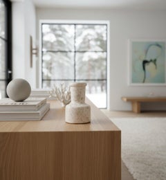 White Speckled Ceramic Vase by Hans Hedberg, 1960s Scandinavian Modern