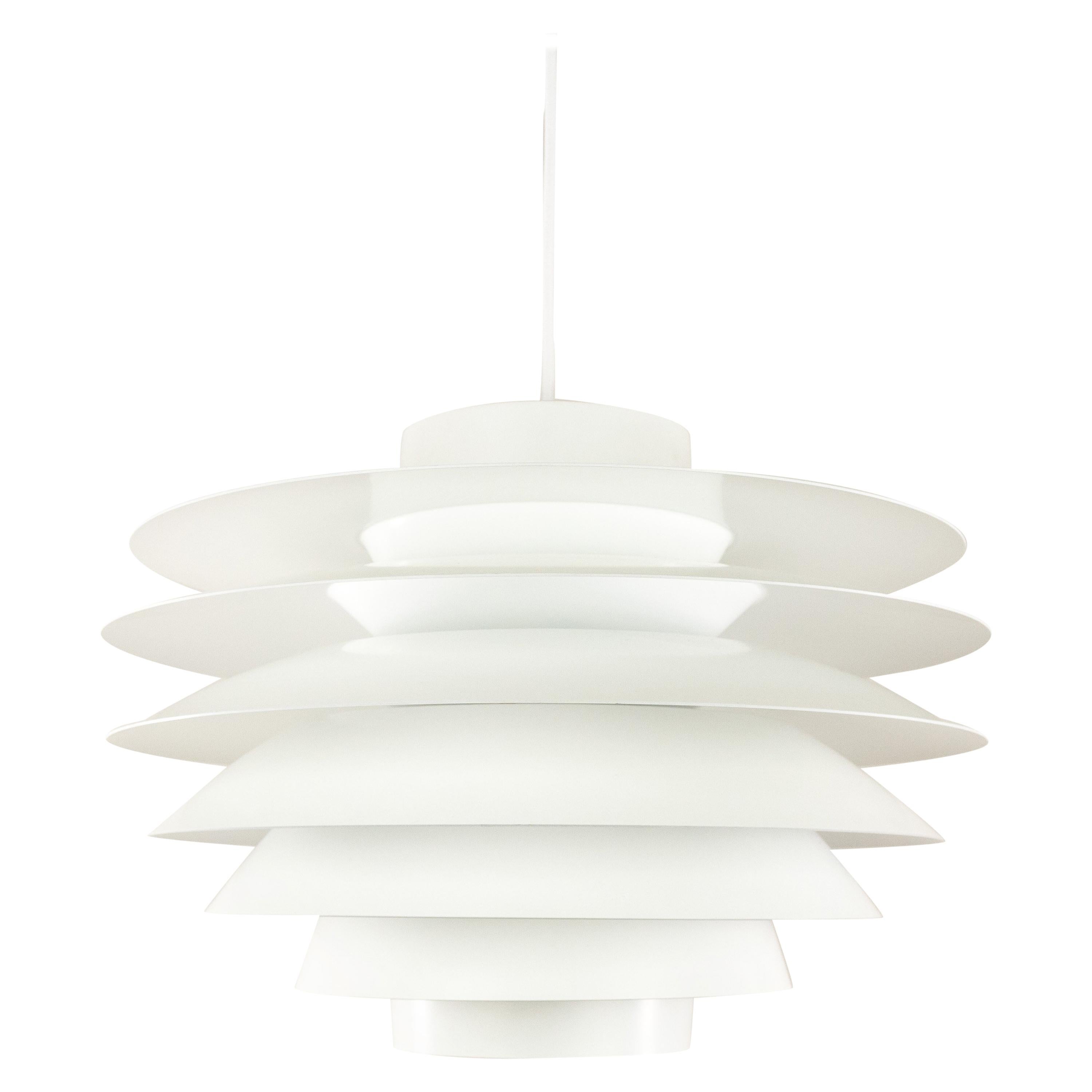 White Verona Pendant by Svend Middelboe for Nordisk Solar, 1970s