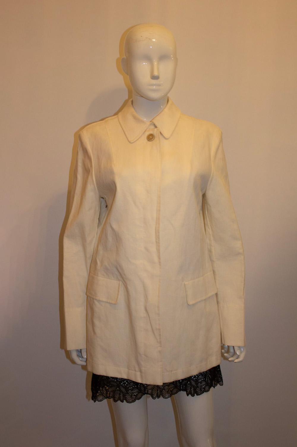 Women's White Vintage Asprey Coat For Sale