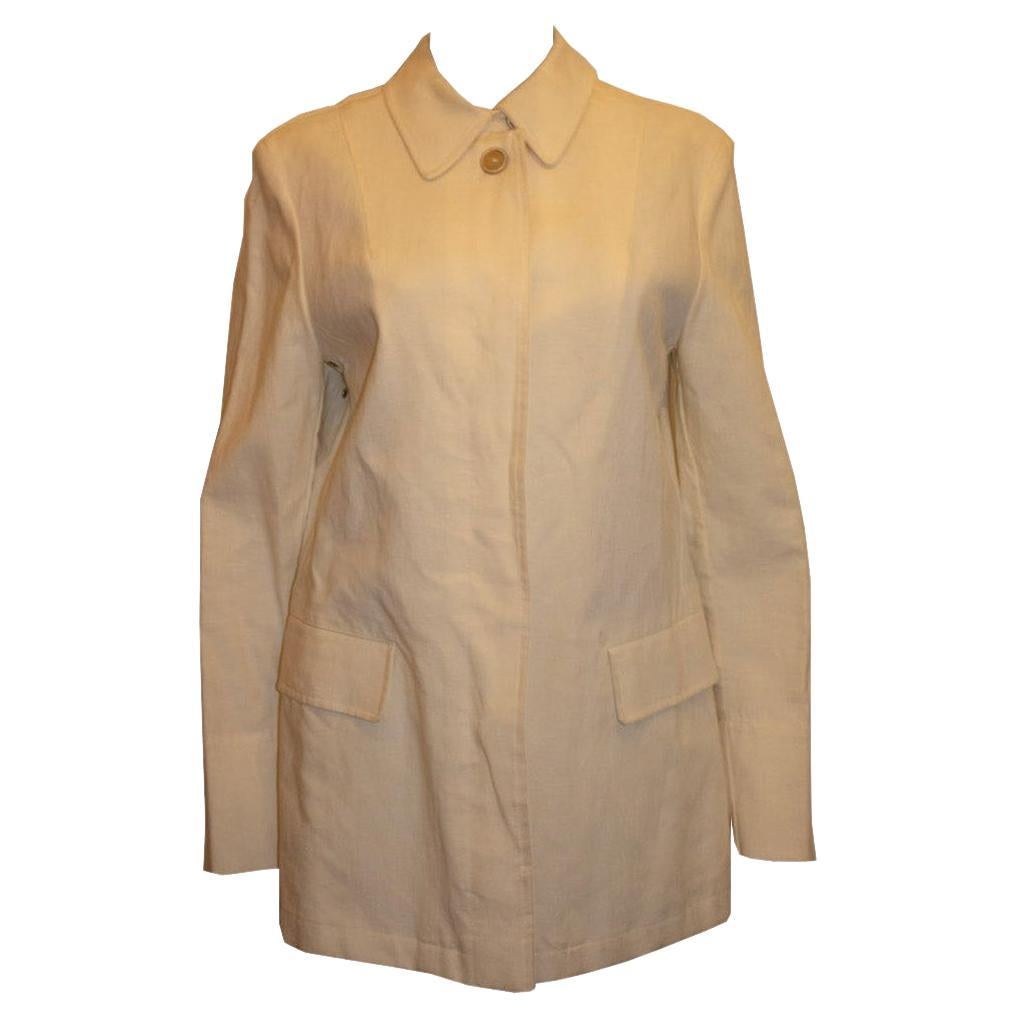 White Vintage Asprey Coat For Sale