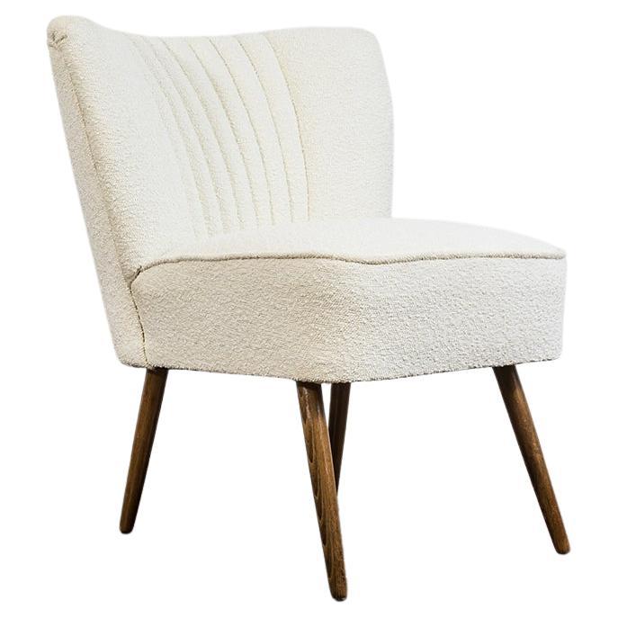 Weißer Vintage-Cocktailsessel, Europa, 1950er Jahre im Angebot