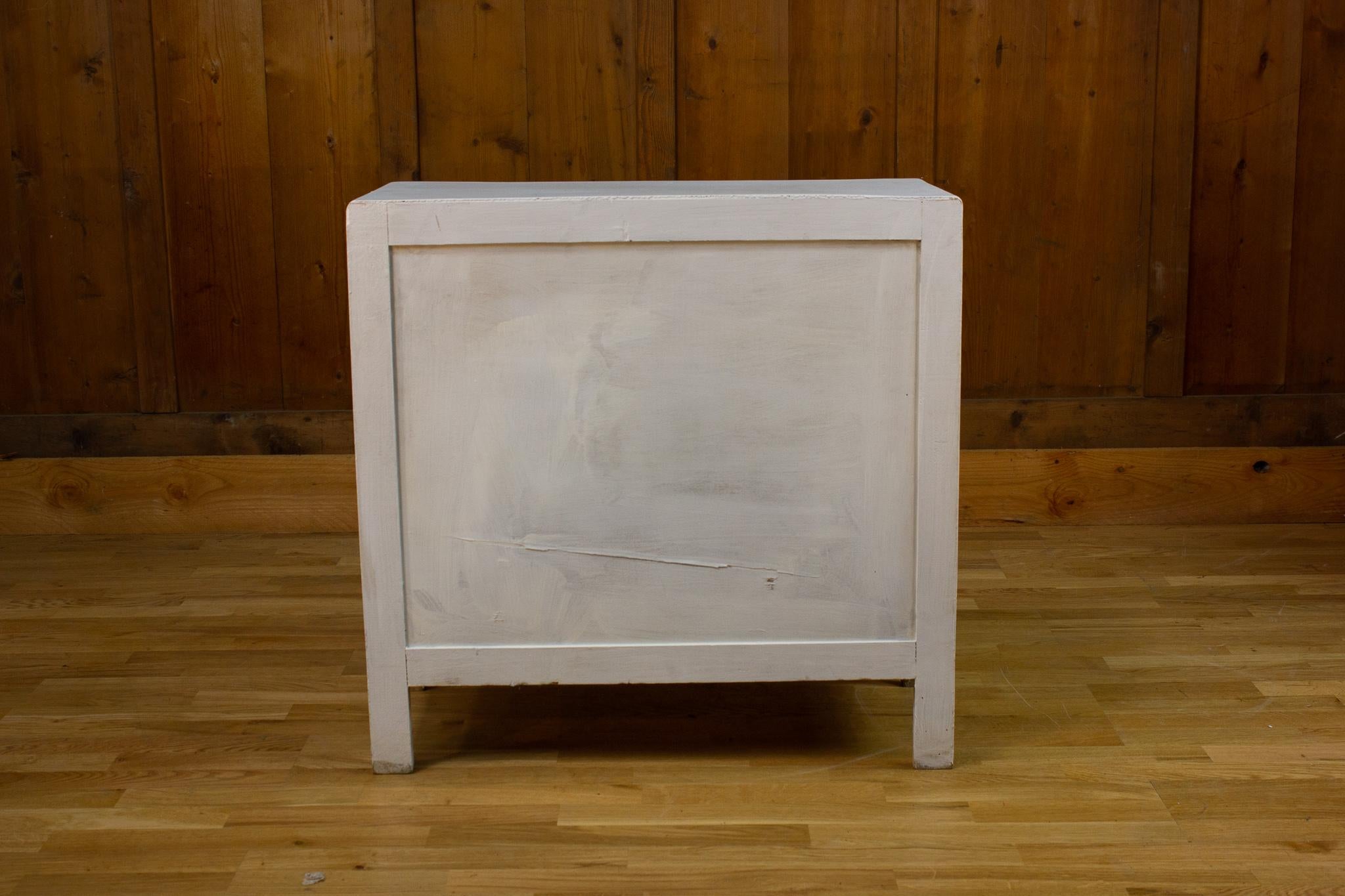French White Vintage Commode  circa 1950 For Sale