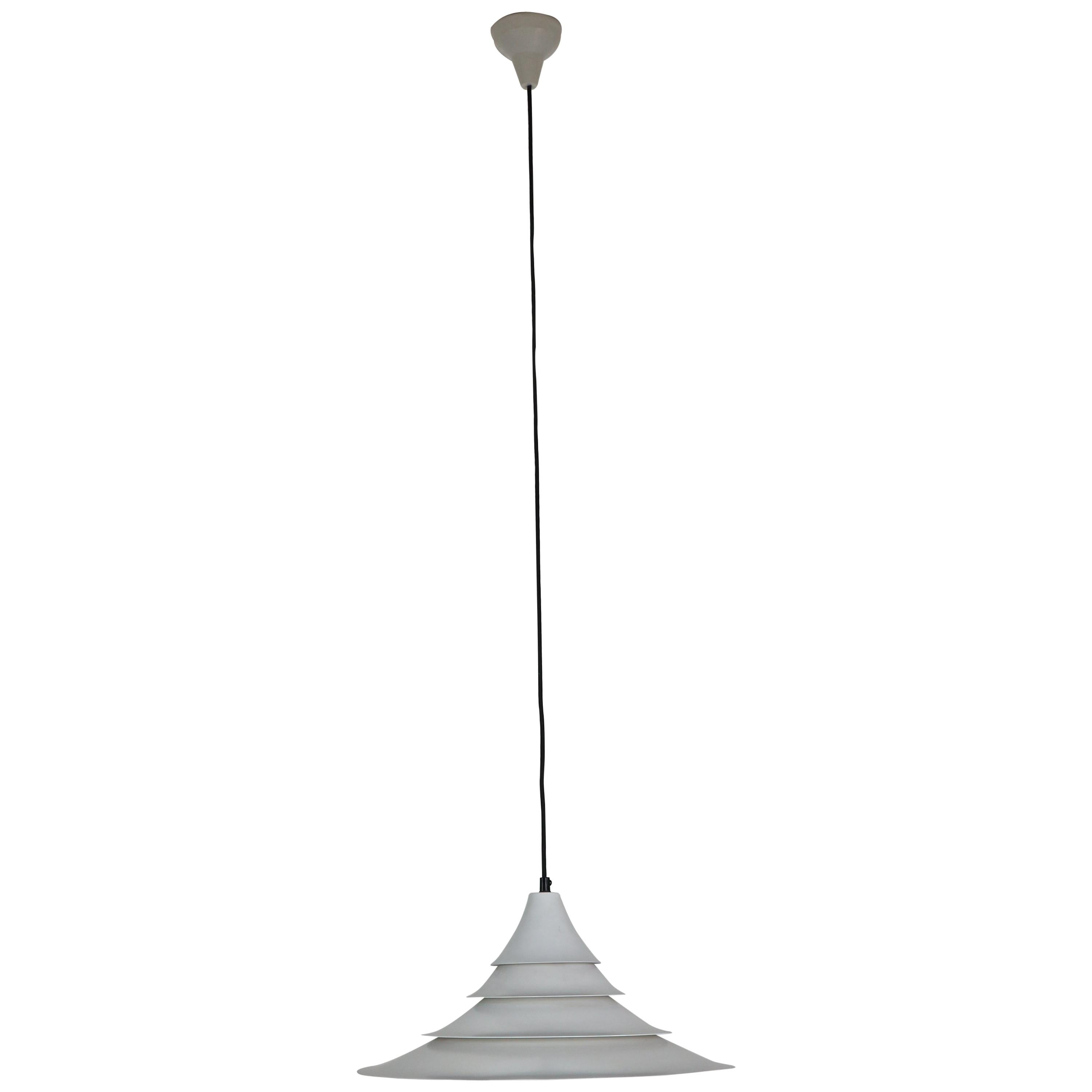White Vintage Danish Design  Pendant Lamp by Ricardoni, 1960s For Sale