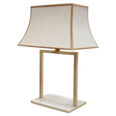 Lampe Phanera blanche vintage