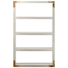 Ivory Wall Bookcase