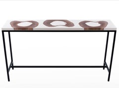 White Walnut 170 Epoxy Resin High Top Bar Table