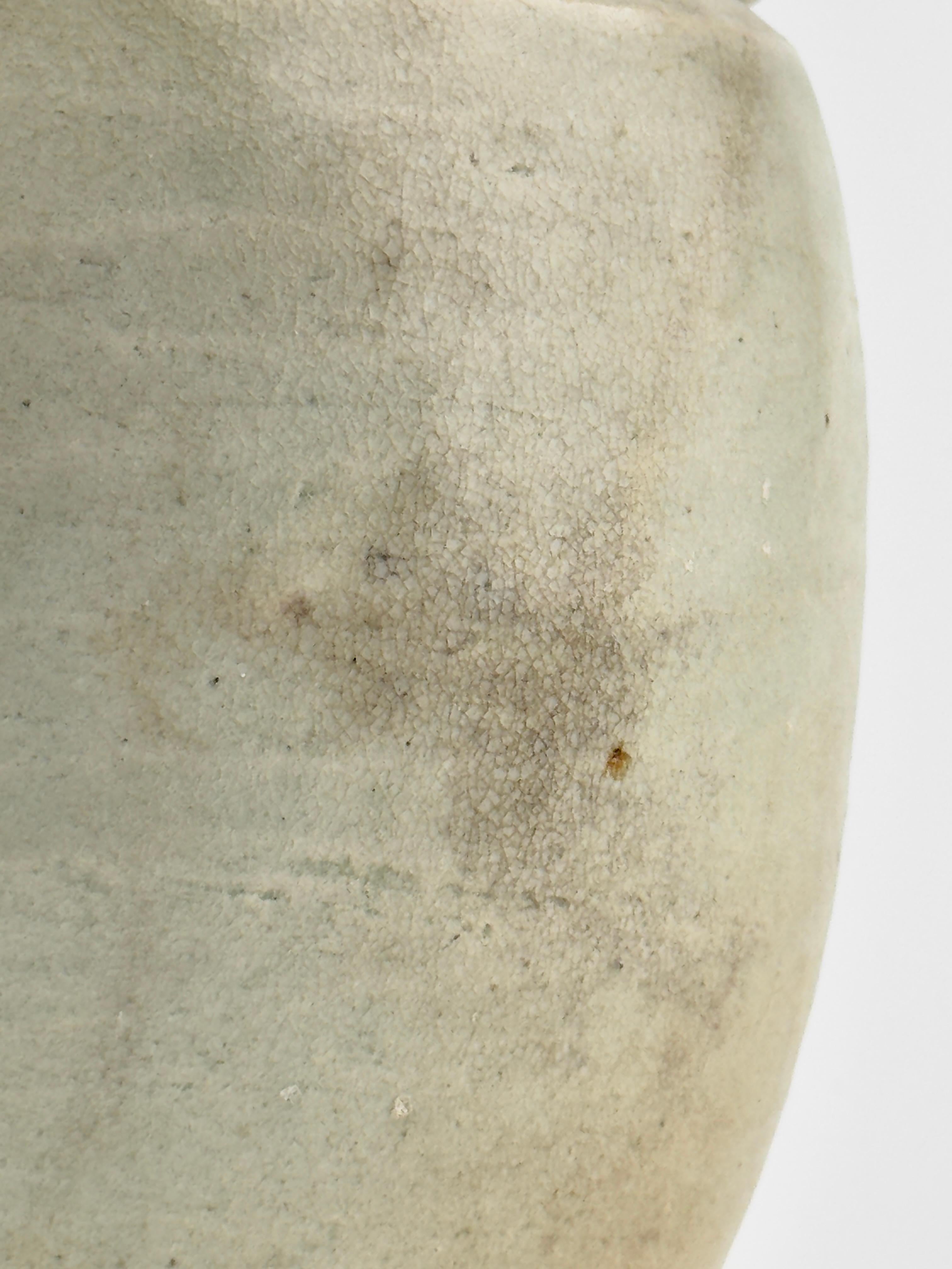 Terracotta Vaso coperto in ceramica bianca, dinastia Song in vendita
