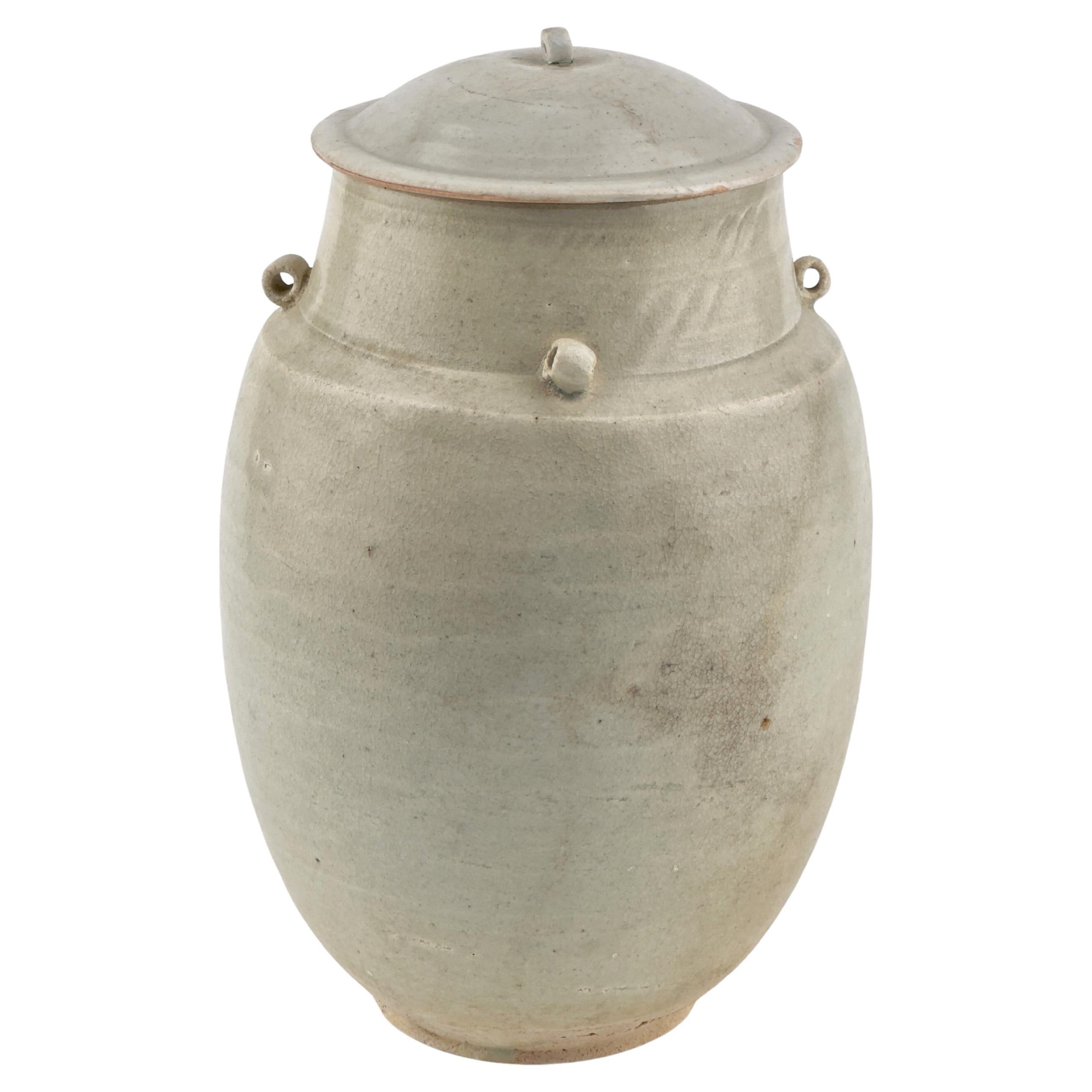 White Ware Covered Jar, Song Dynasty