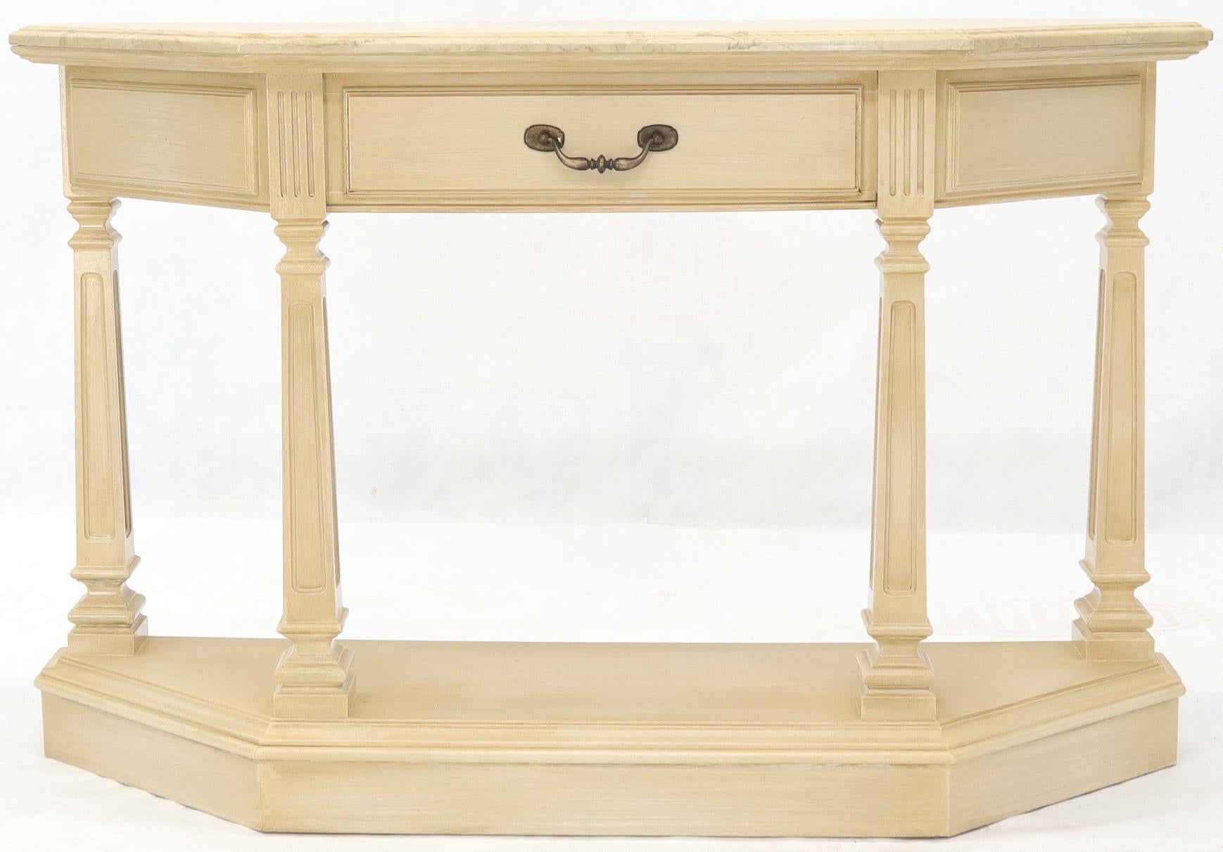 wrap around console table