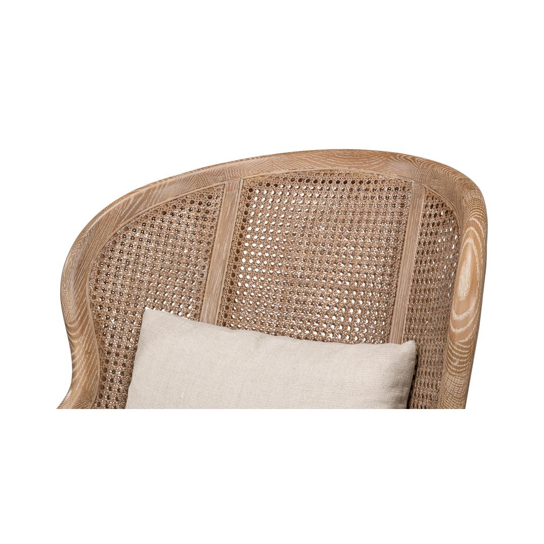 Poltrona in Oak francese con lavaggio a bianco in vendita 3