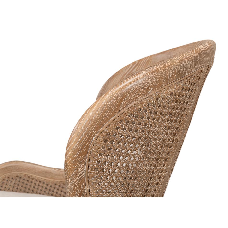 Poltrona in Oak francese con lavaggio a bianco in vendita 1