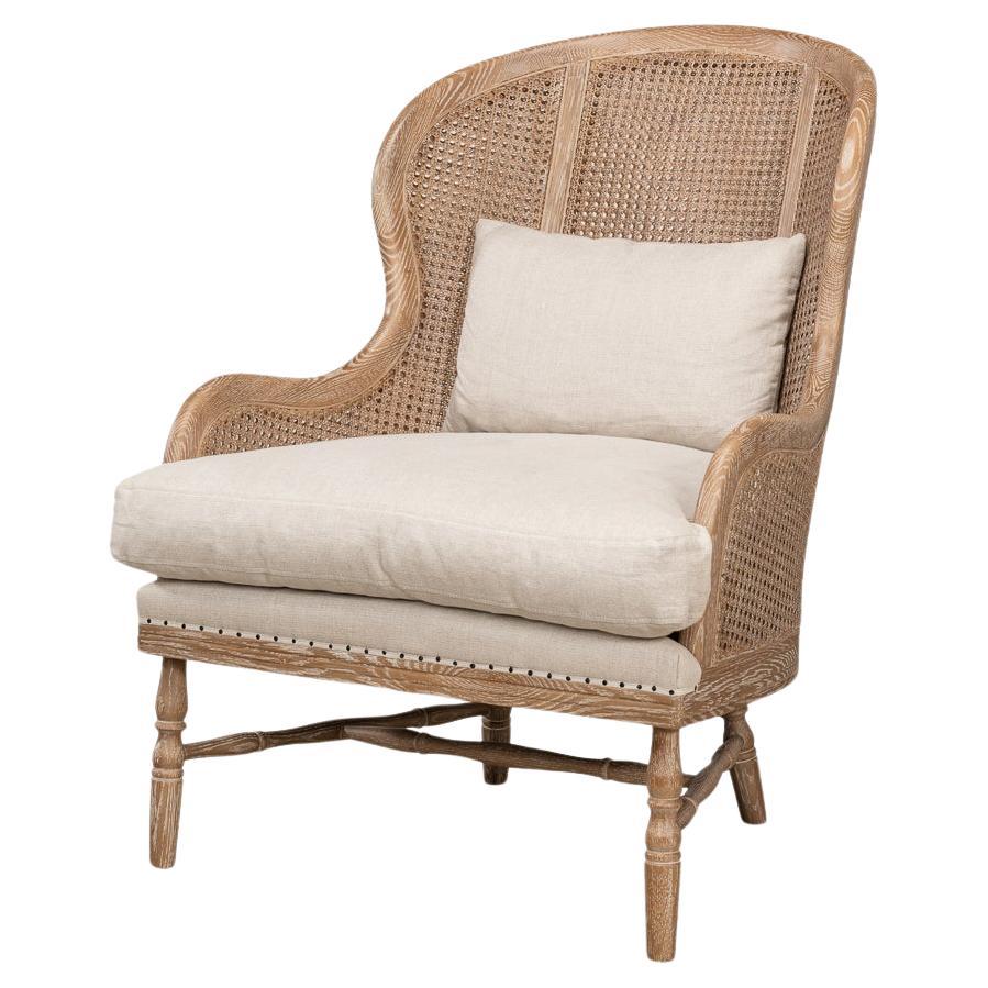 White Wash French Oak Armchair