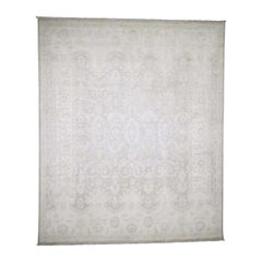 White Wash Peshawar Hand Knotted Oriental Rug