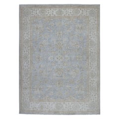 White Wash Peshawar Pure Wool Hand Knotted Oriental Rug